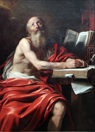 San Girolamo scrivente da Nicolas Regnier
